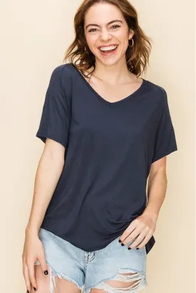 Raglan Sleeve High Low Top