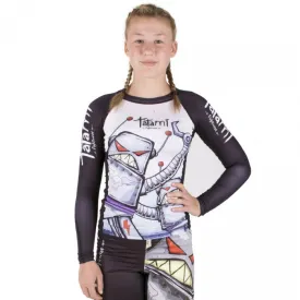Rash Guard - Lasten - Tatami Fightwear - 'Robot' - Musta