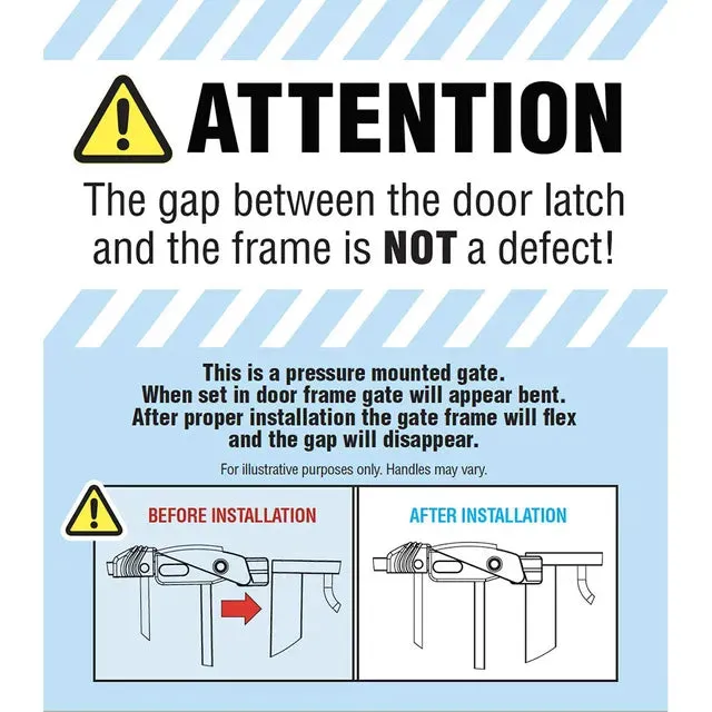 Regalo Extra Wide Safety Gate - 98x76cm (White)