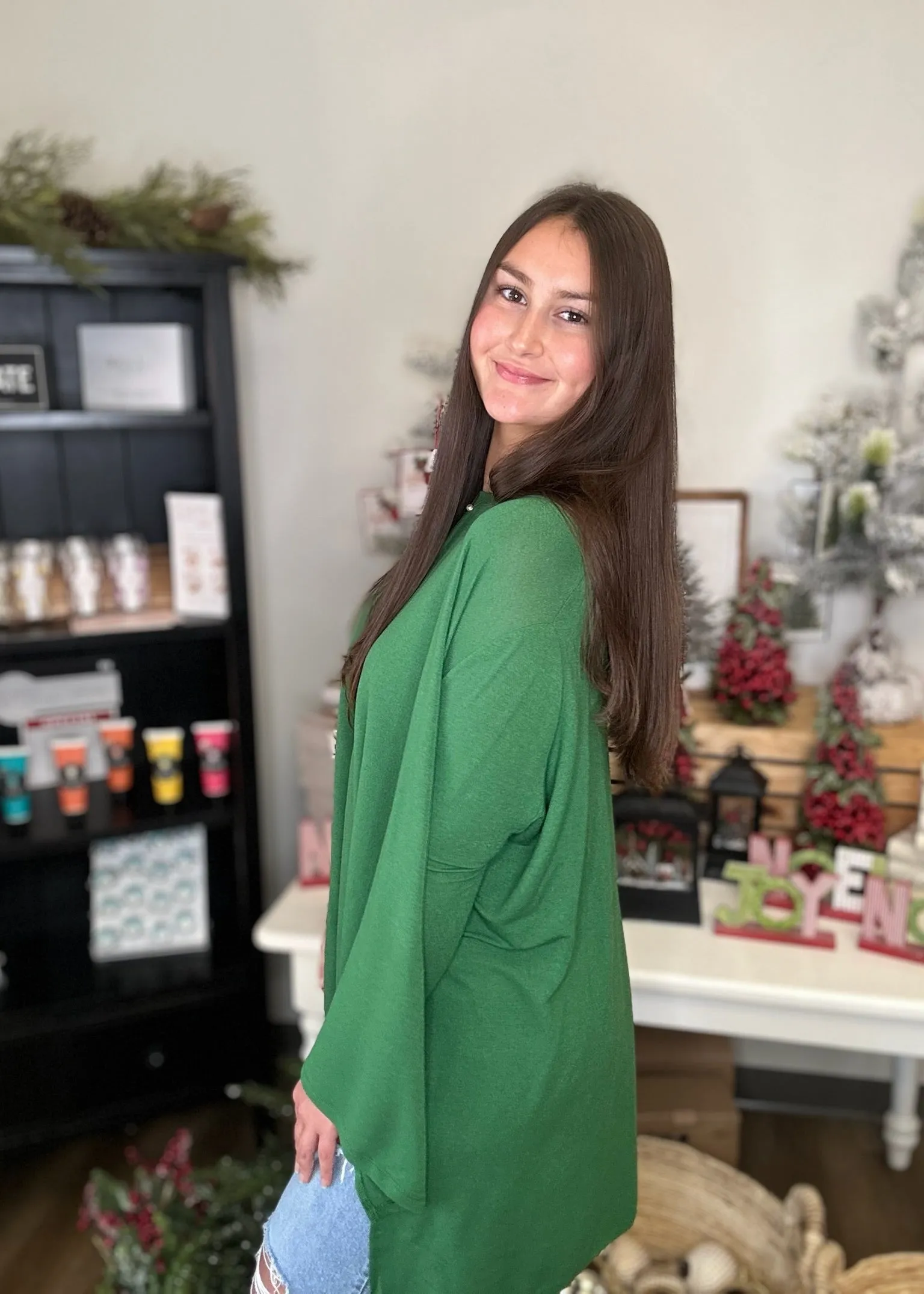 Round neck hi low tunic