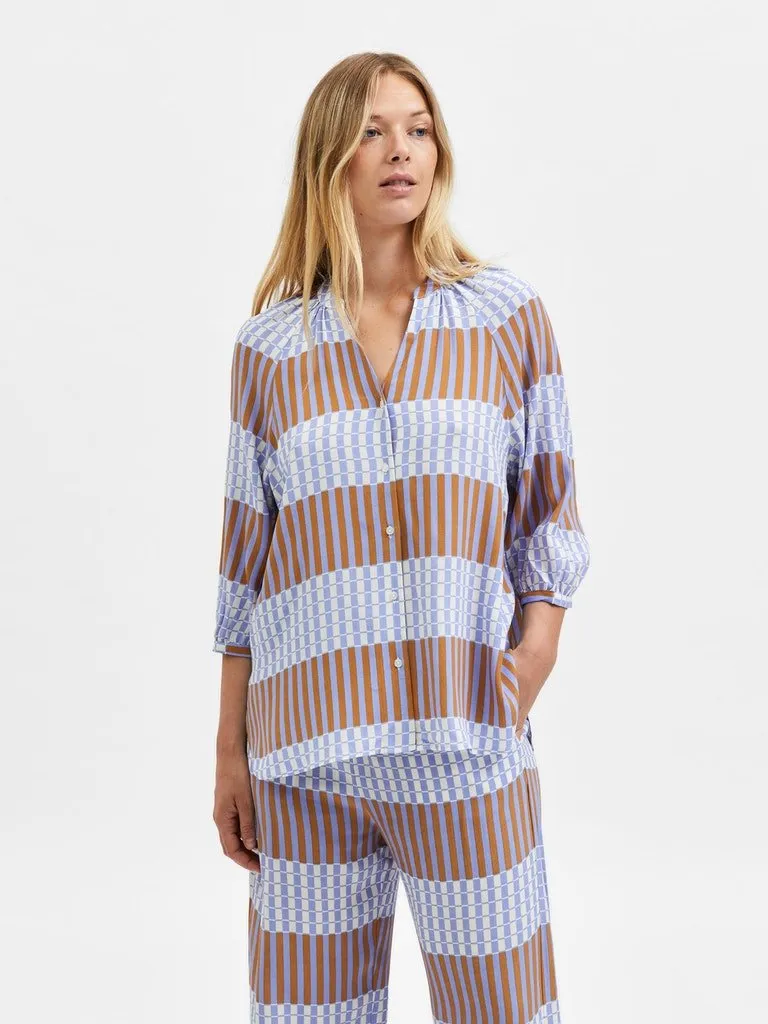 Selected Femme Kanny-alberta - Viskose bluse