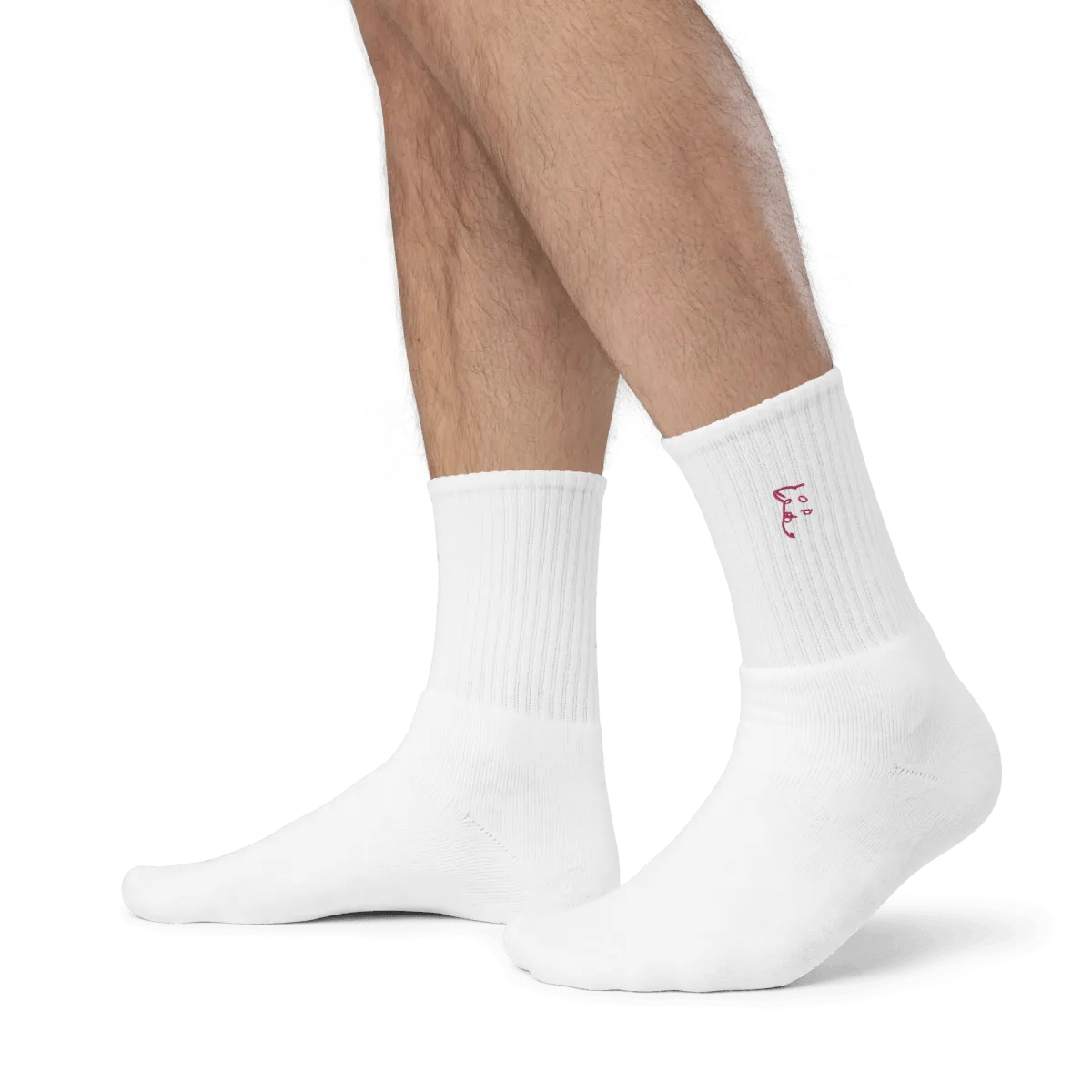 Simply Barker Embroidered Socks
