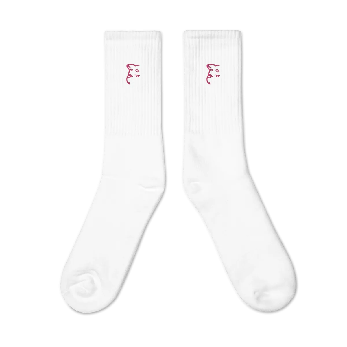 Simply Barker Embroidered Socks