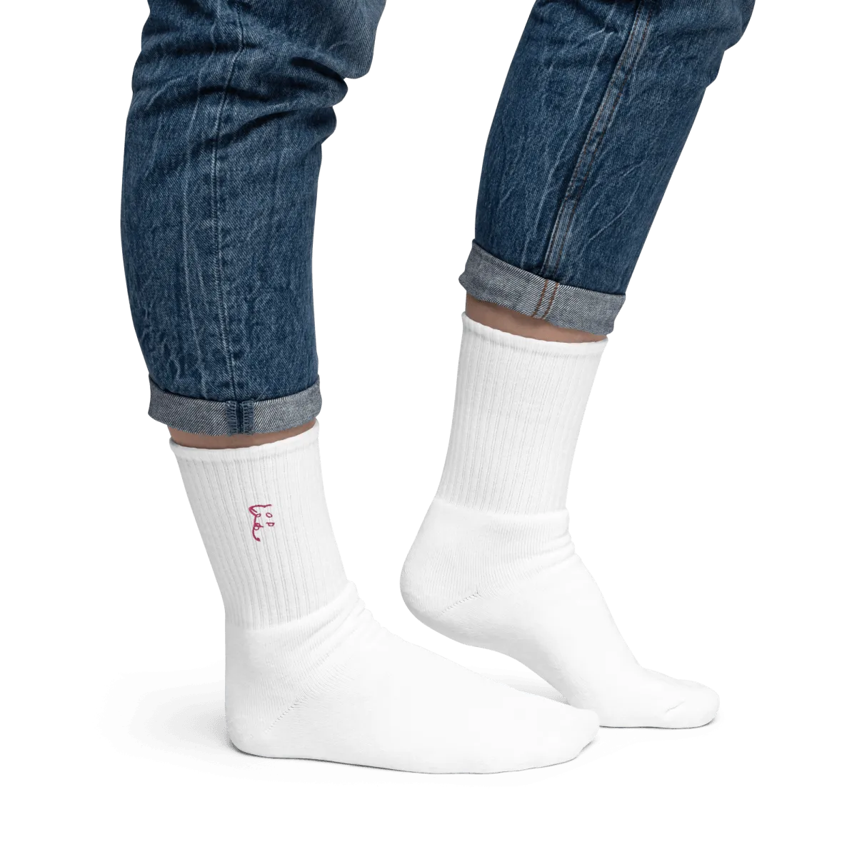 Simply Barker Embroidered Socks