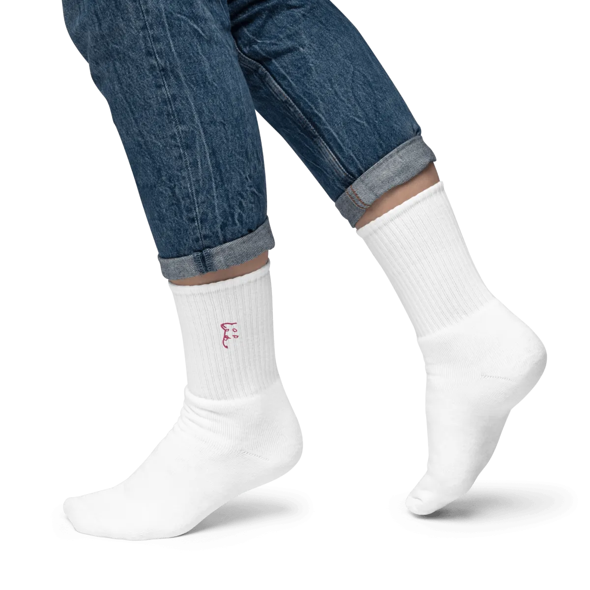 Simply Barker Embroidered Socks