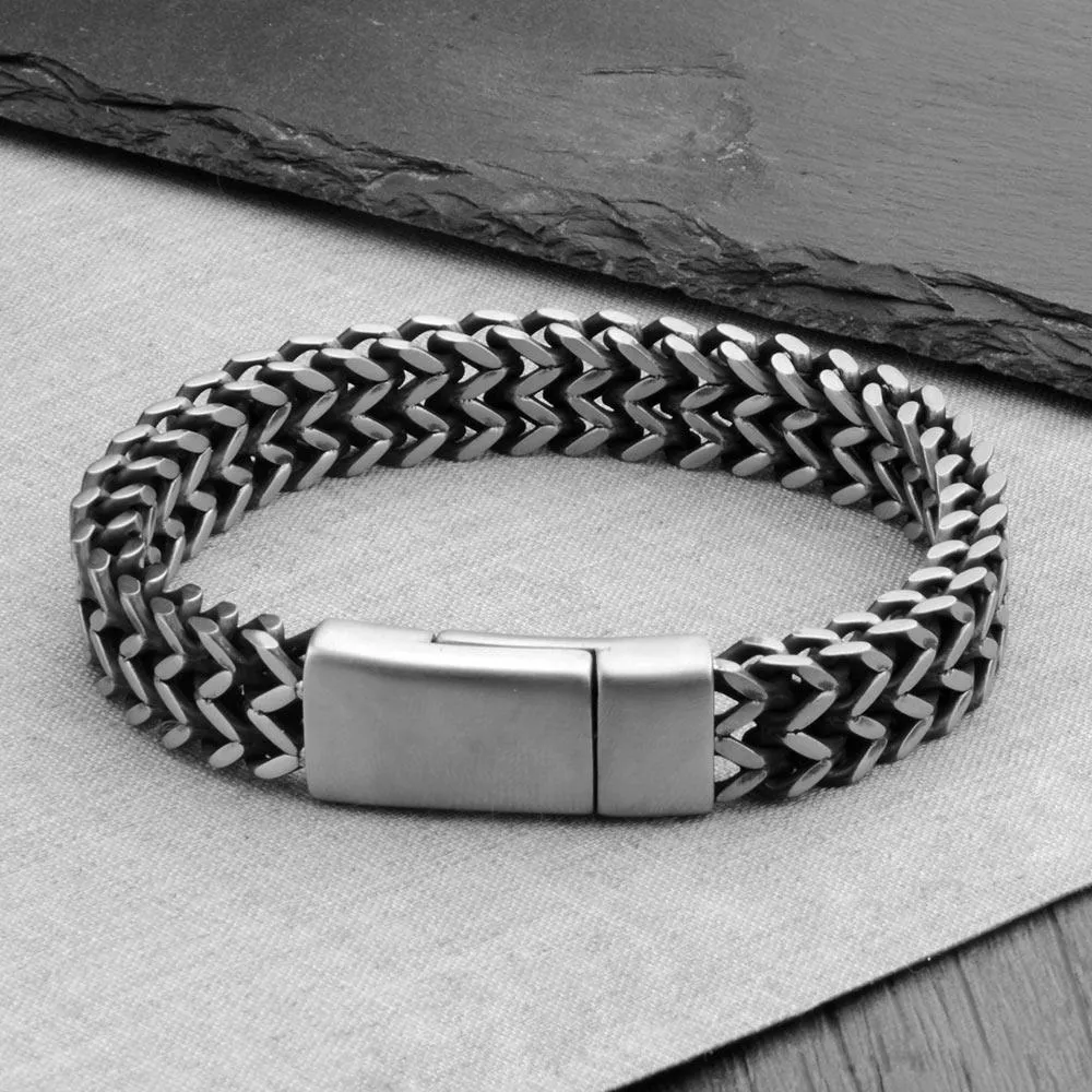 Stefan Stainless Steel Chain Bracelet