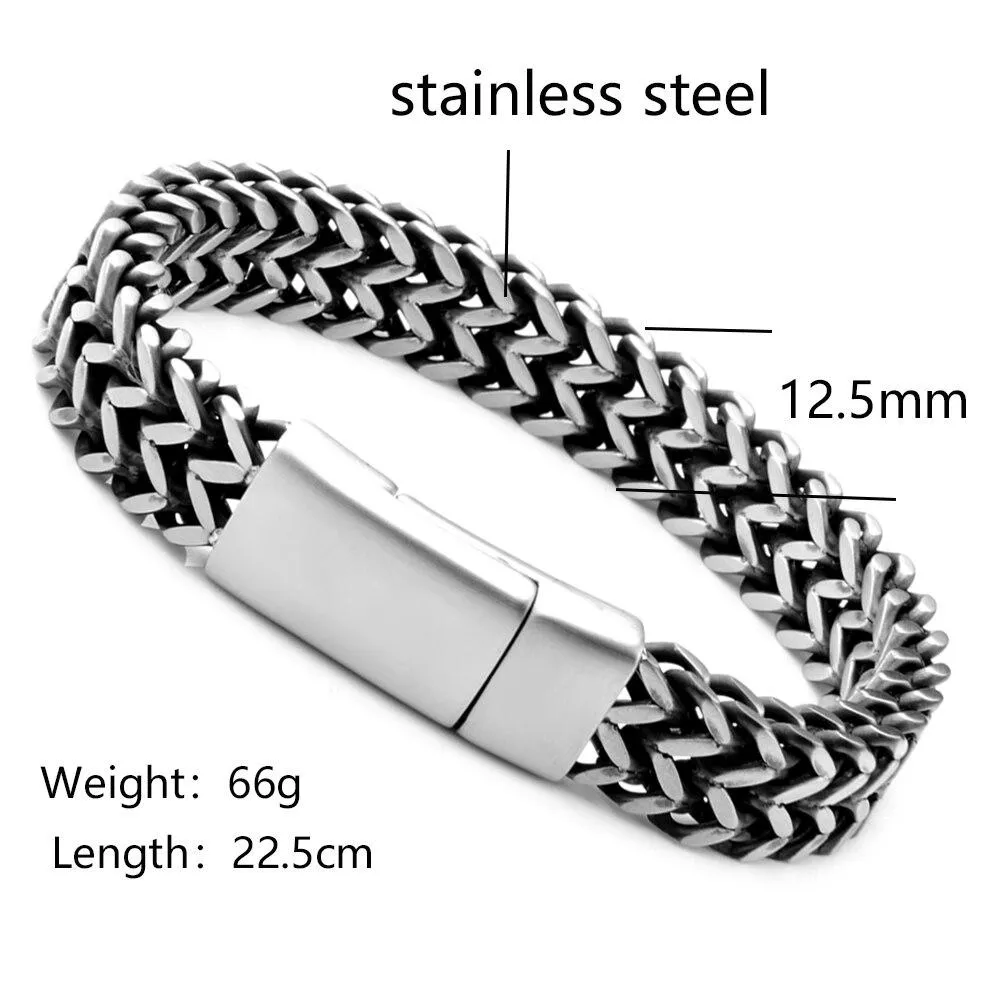 Stefan Stainless Steel Chain Bracelet