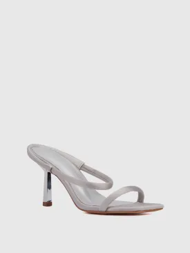 Strappy Satin Heel