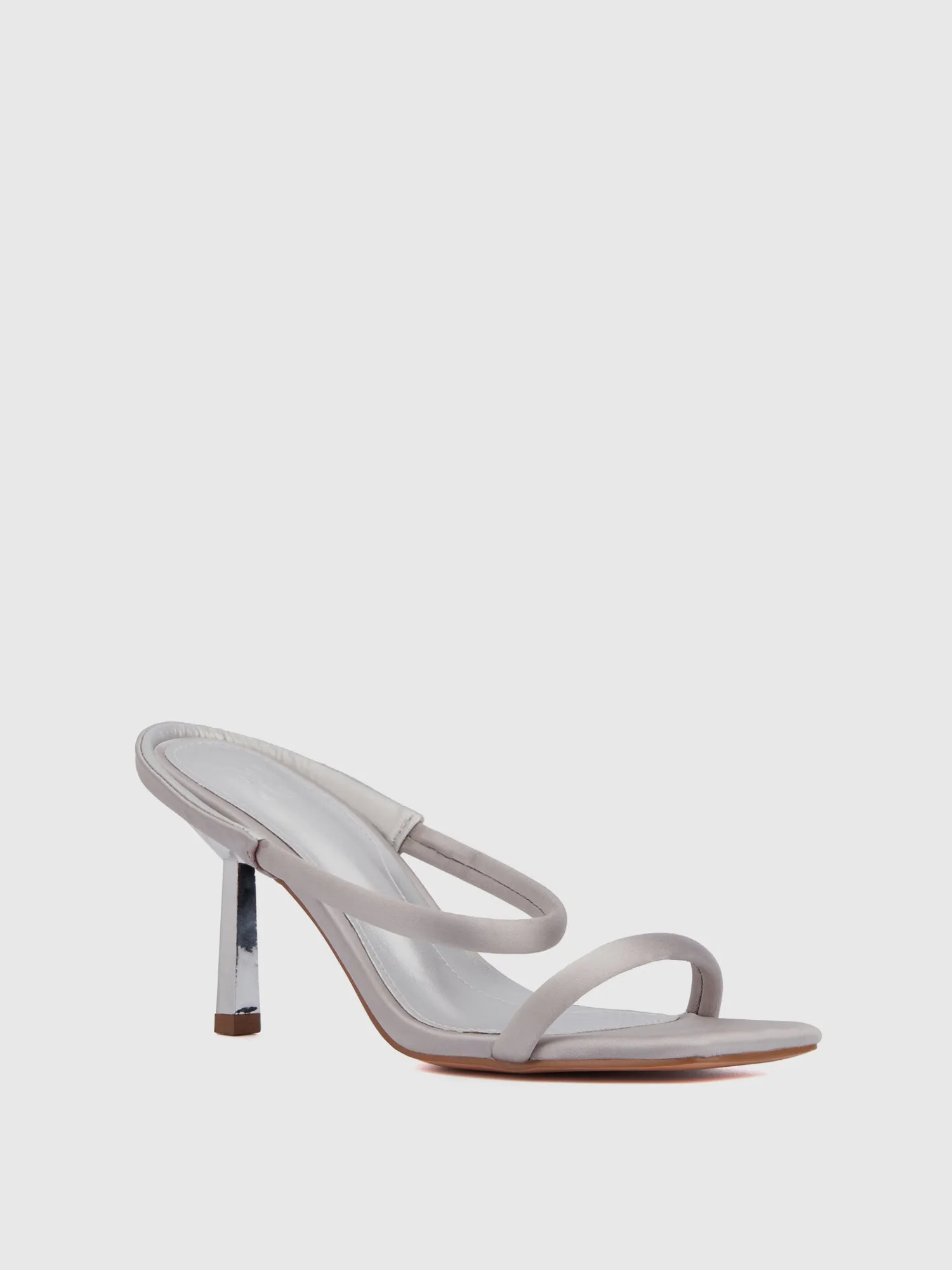 Strappy Satin Heel