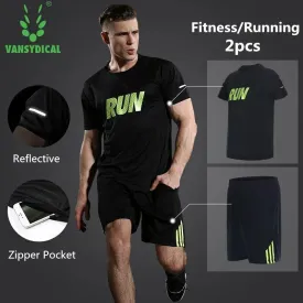 Summer Sports Suits Men's Gym Clothes Running Set Quick Dry Fitness Sportswear Basketball Workout Jogging Suits 2pcs