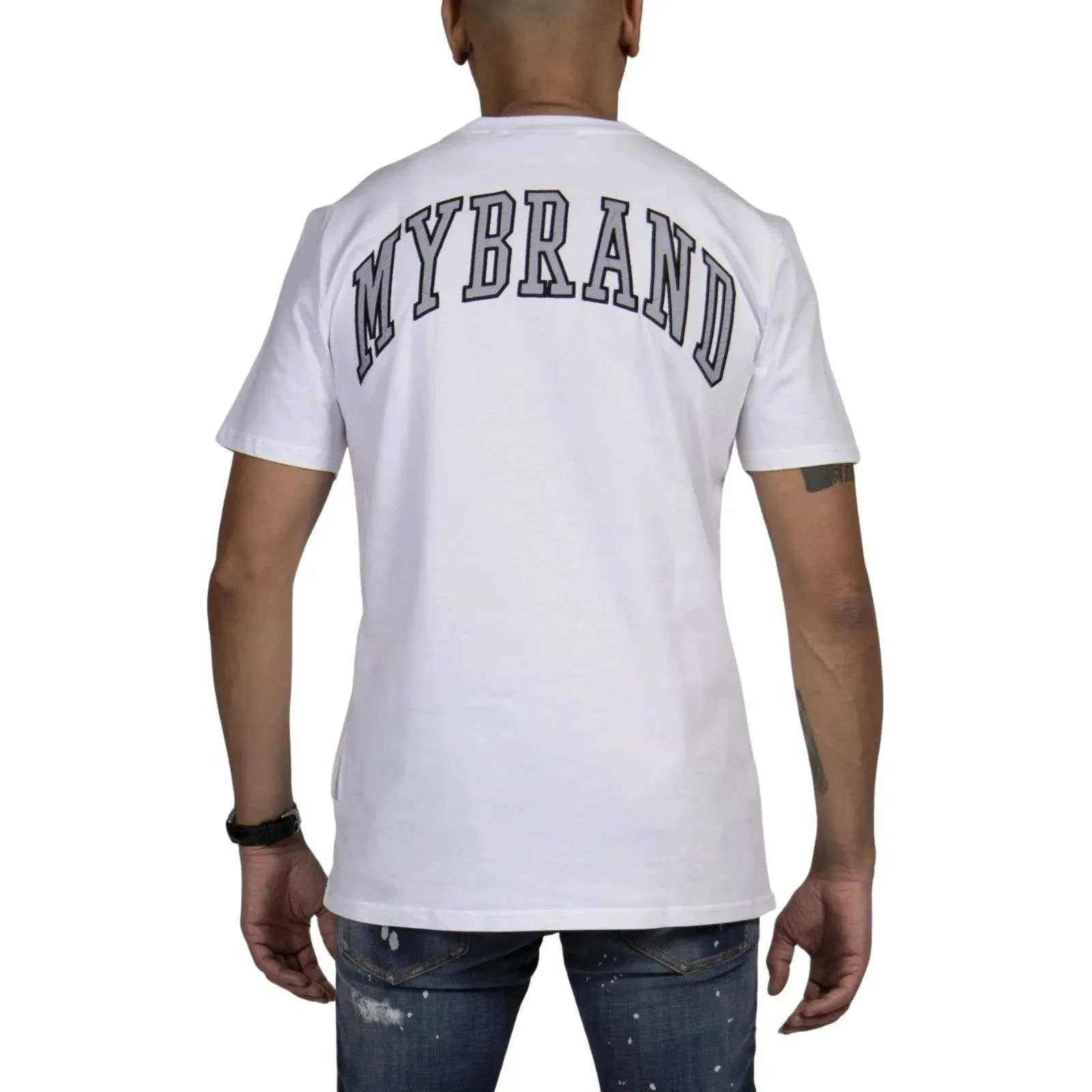 T-shirt Uomo My Brand - My Brand Back Text T-Shirt - Bianco