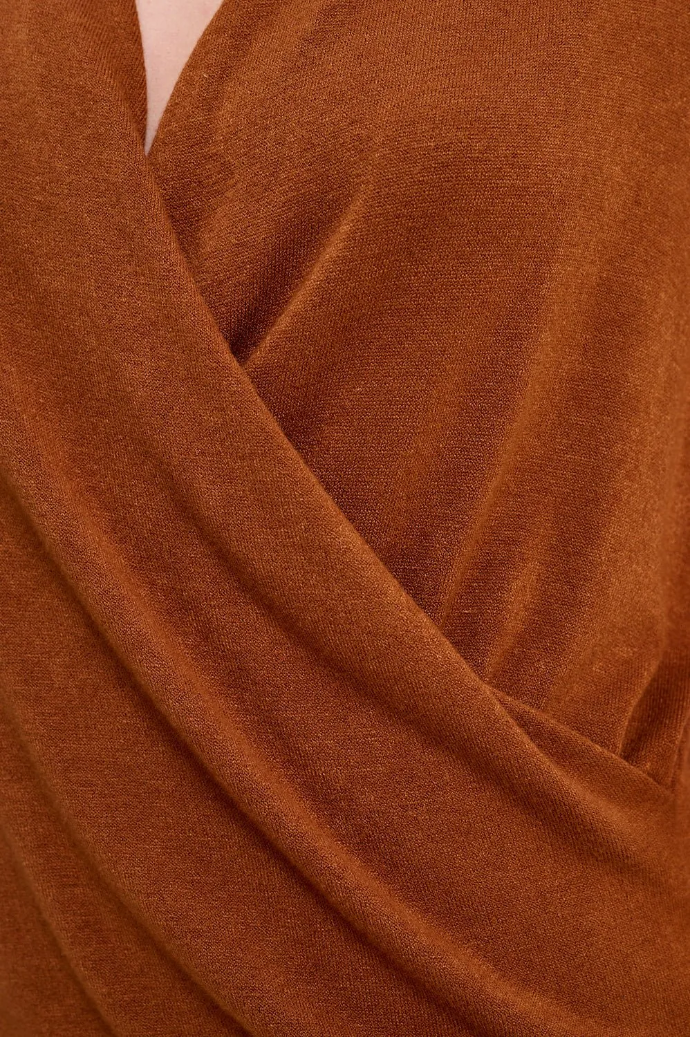 Tessa Long Sleeve Surplice Knit Top