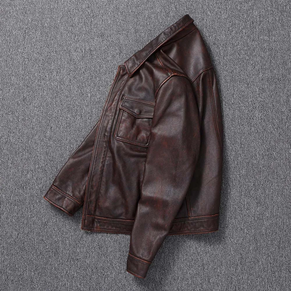 Vintage Leather Jacket Bikers Lifestyle