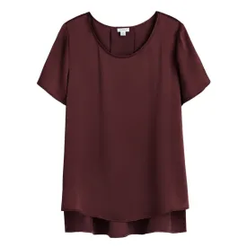 Washable Charmeuse High-Low Top