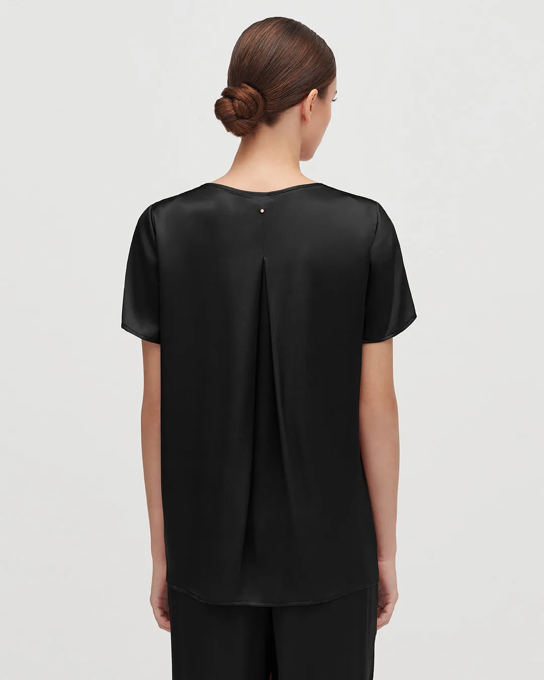 Washable Charmeuse High-Low Top