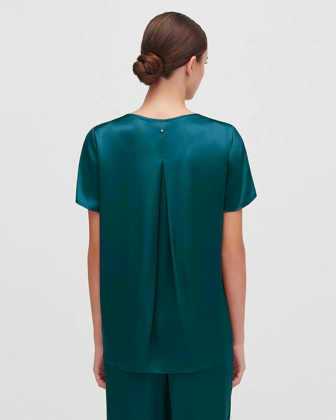 Washable Charmeuse High-Low Top