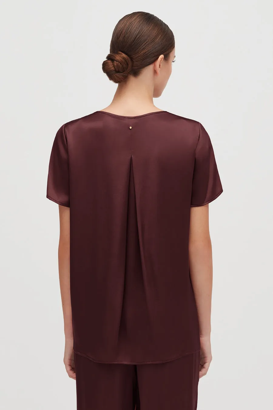 Washable Charmeuse High-Low Top