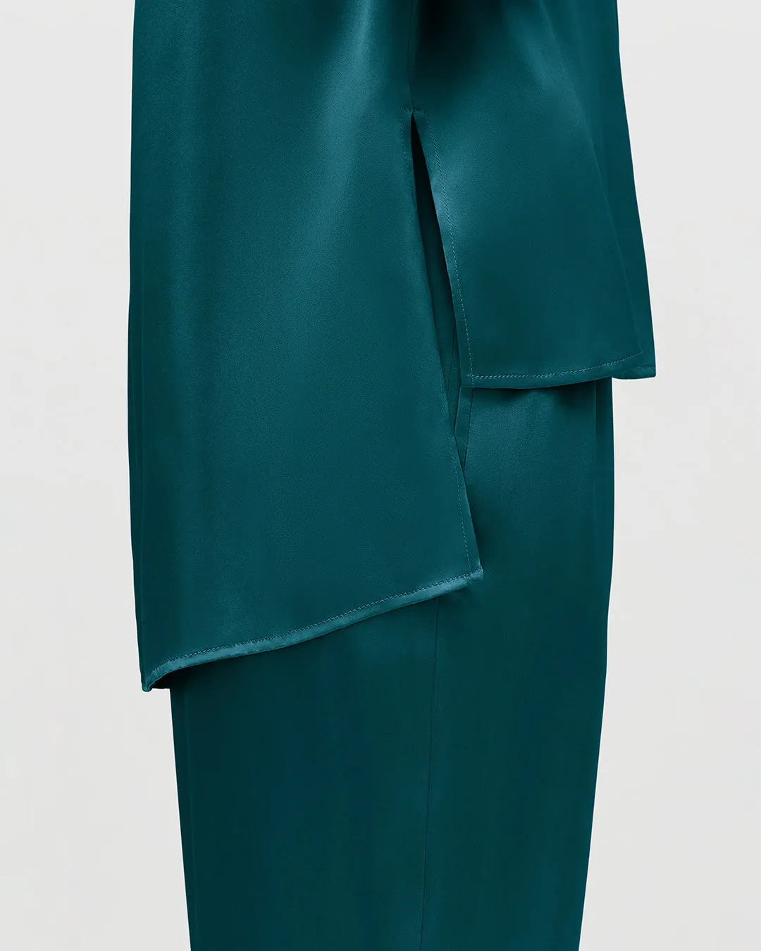 Washable Charmeuse High-Low Top
