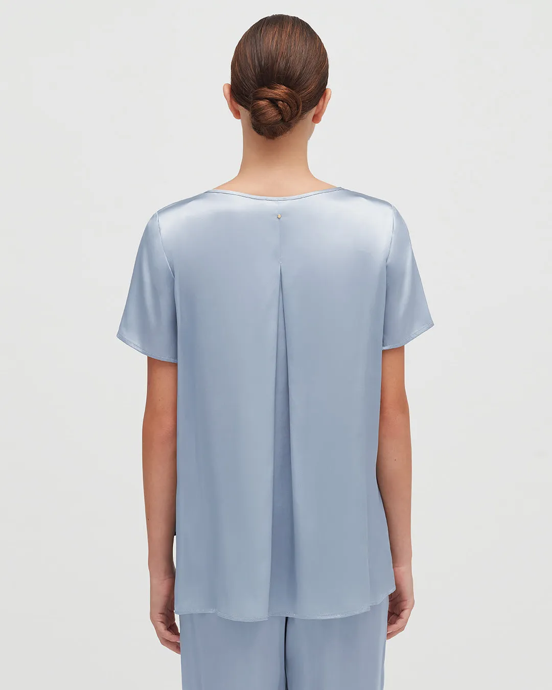 Washable Charmeuse High-Low Top