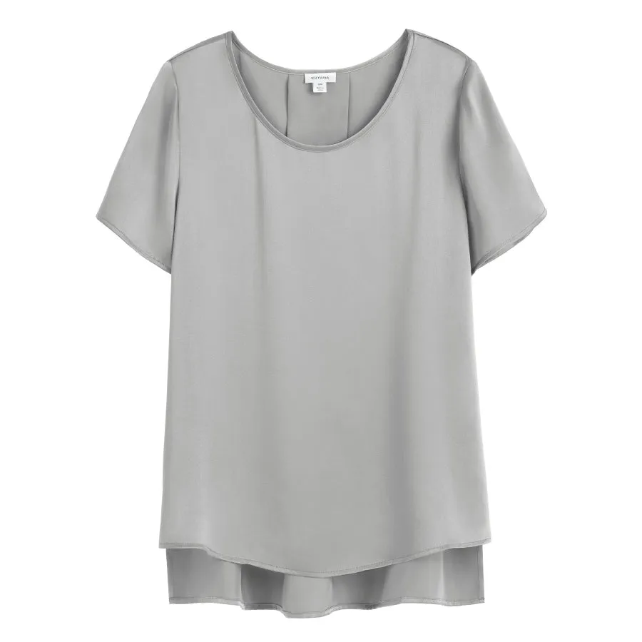 Washable Charmeuse High-Low Top