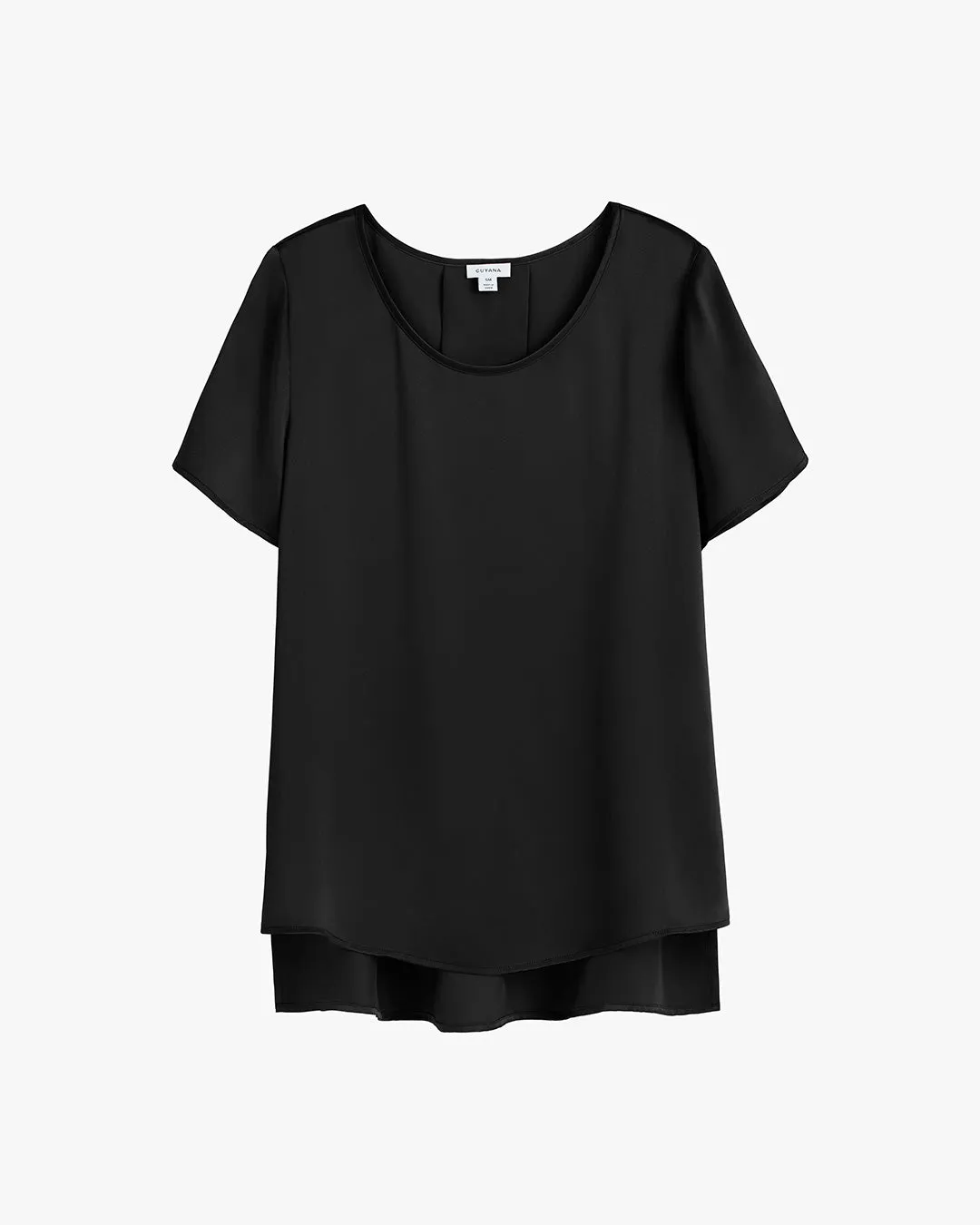 Washable Charmeuse High-Low Top