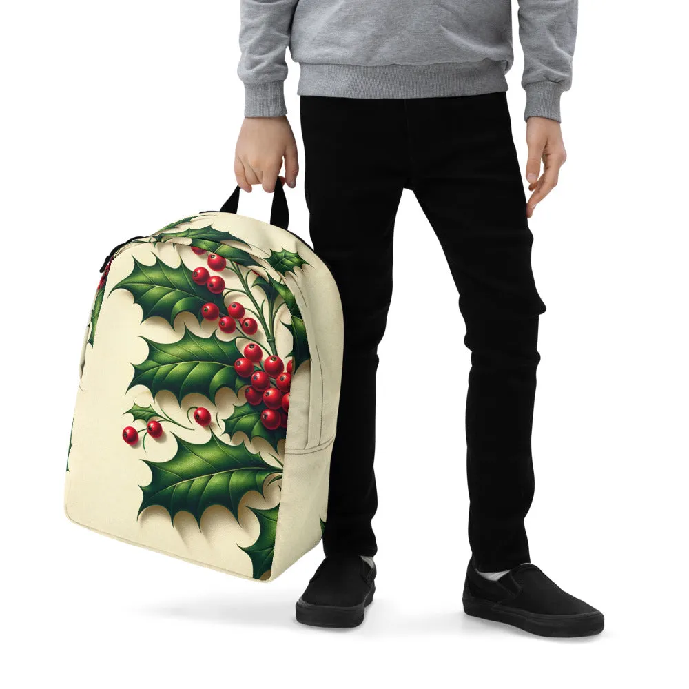 Whimsical Winter Wear Minimalist Backpack
