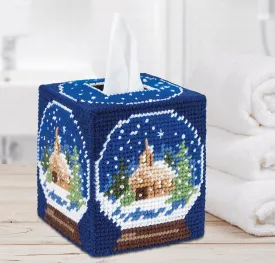 Winter Snow Globe Tissue Box Kit