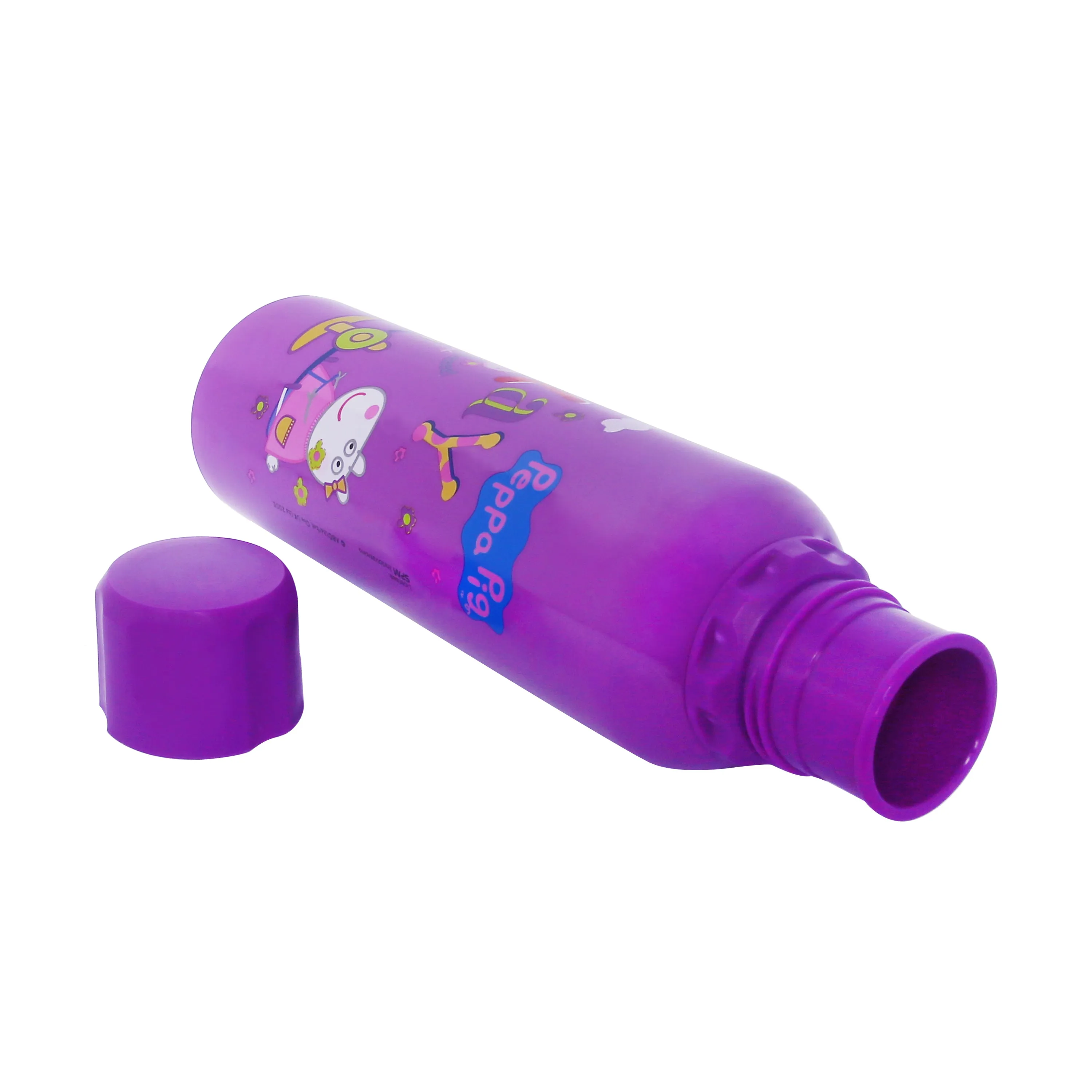Youp Stainless Steel Purple Color Peppa Pig Kids Water Bottle OSCAR  - 750 Ml